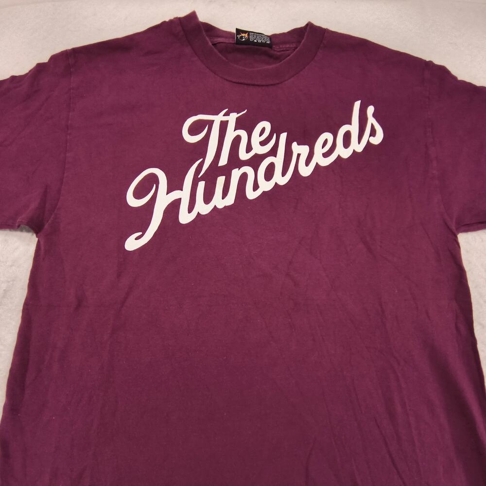 The Hundreds Casual Short Sleeve Crew Neck Shirt Mens Size Medium M Maroon